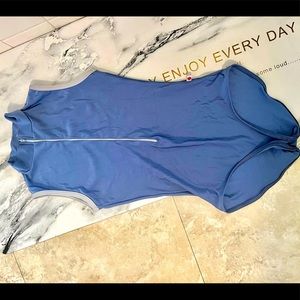 Yumiko Leotard in Jessica style, N-Arctic with silver trim, size M